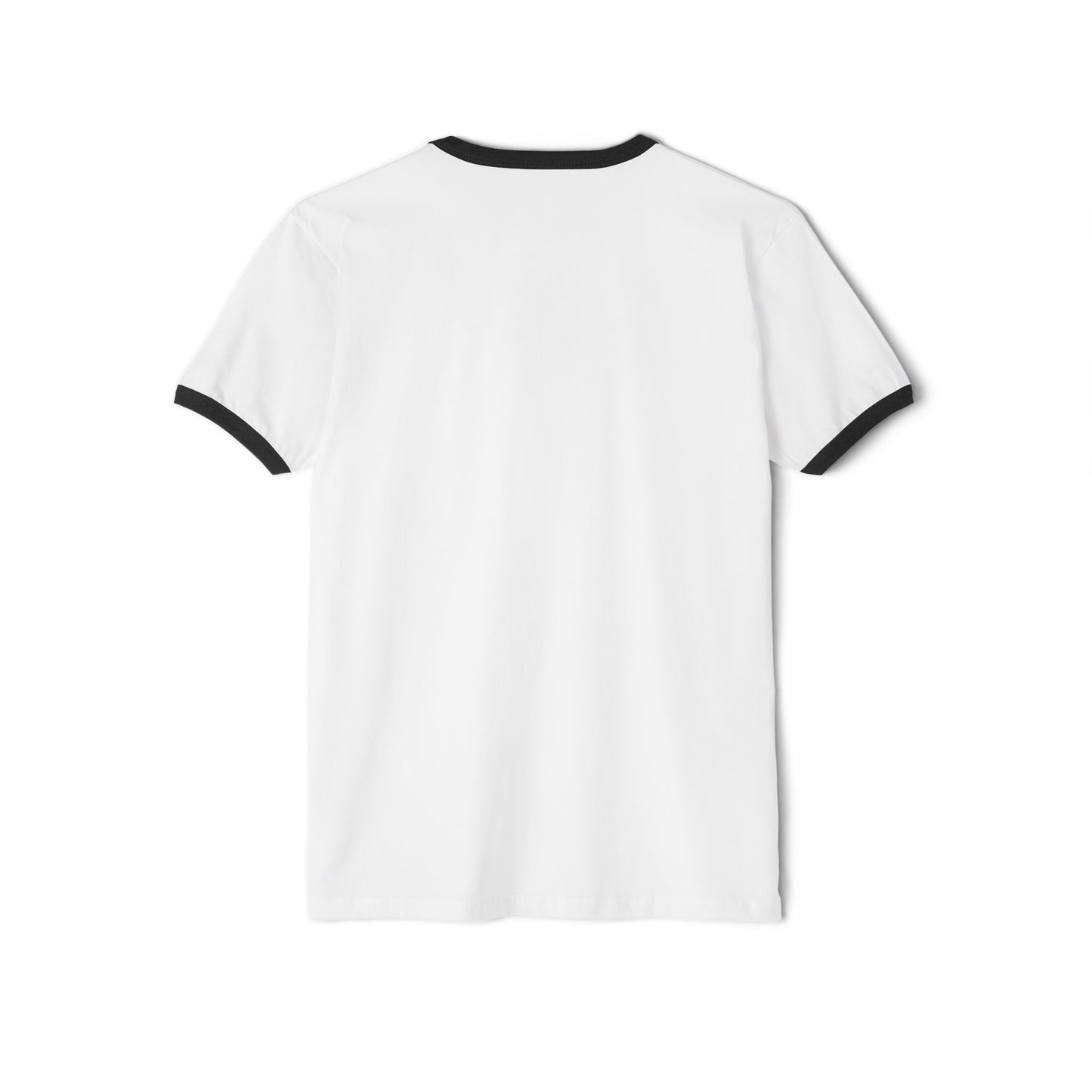 Unisex Cotton Ringer T-Shirt with Elegant Bird Design - Casual Everyday Wear
