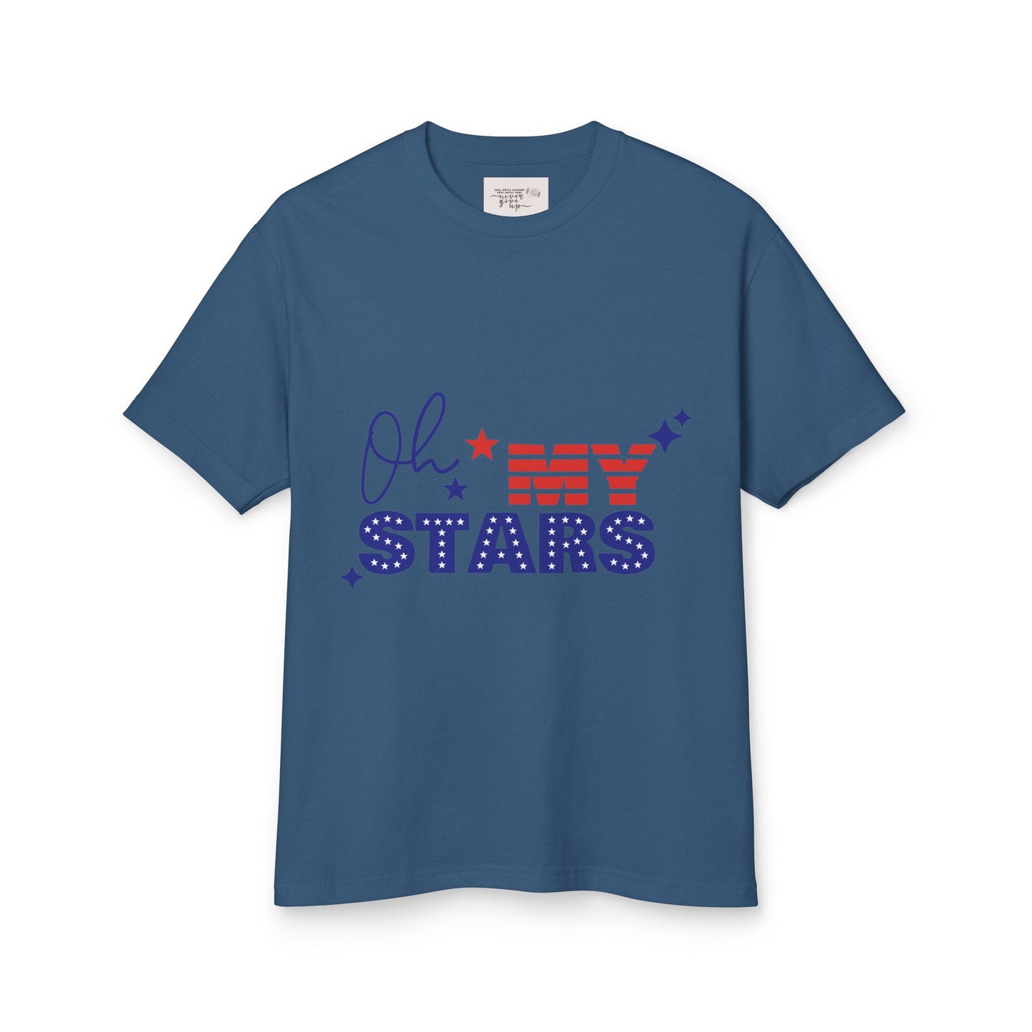 Patriotic Statement Tee - "Oh My Stars" Design