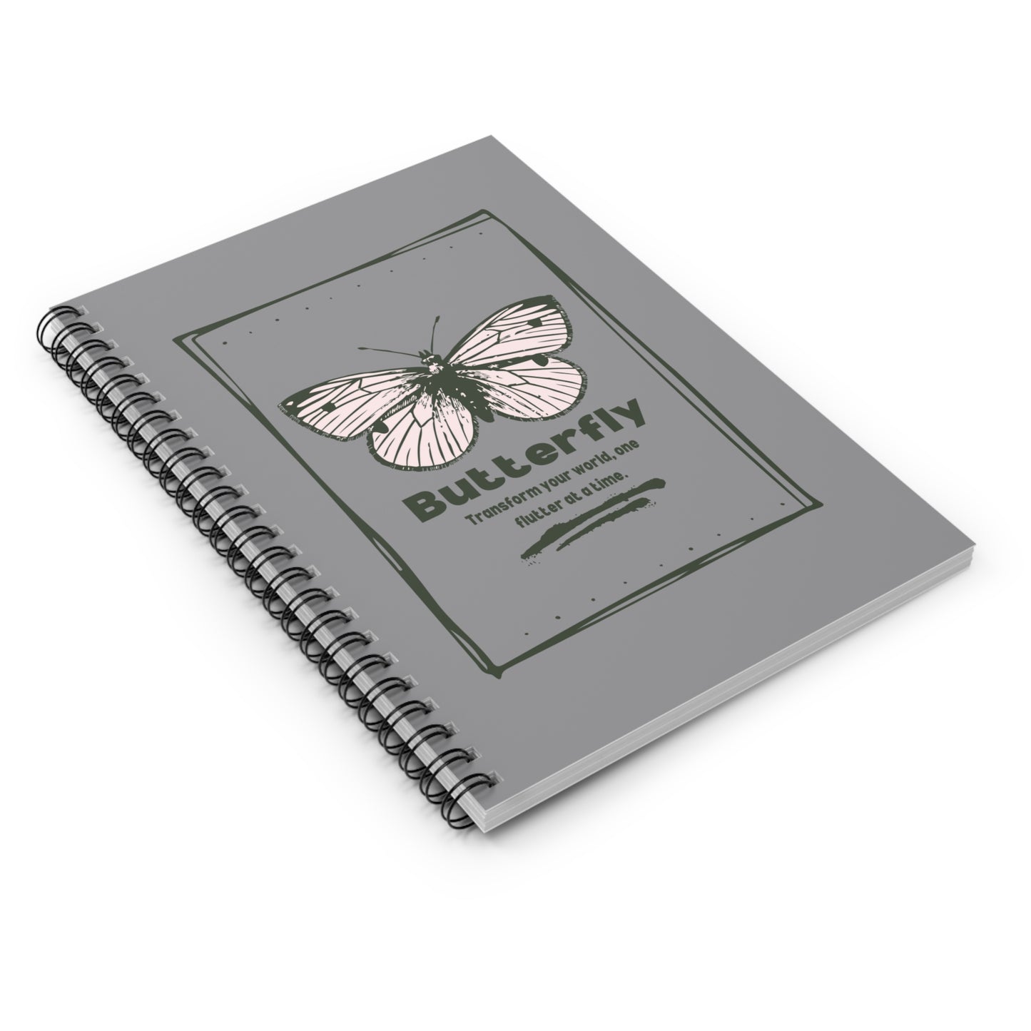 Butterfly Inspirational Spiral Notebook - Transform Your World