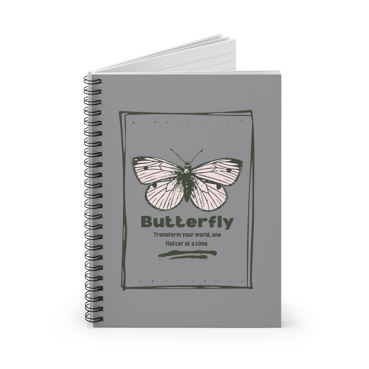 Butterfly Inspirational Spiral Notebook - Transform Your World