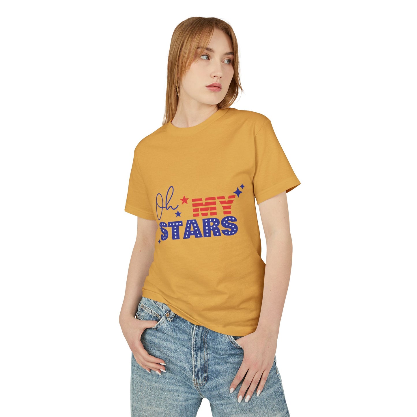 Patriotic Statement Tee - "Oh My Stars" Design