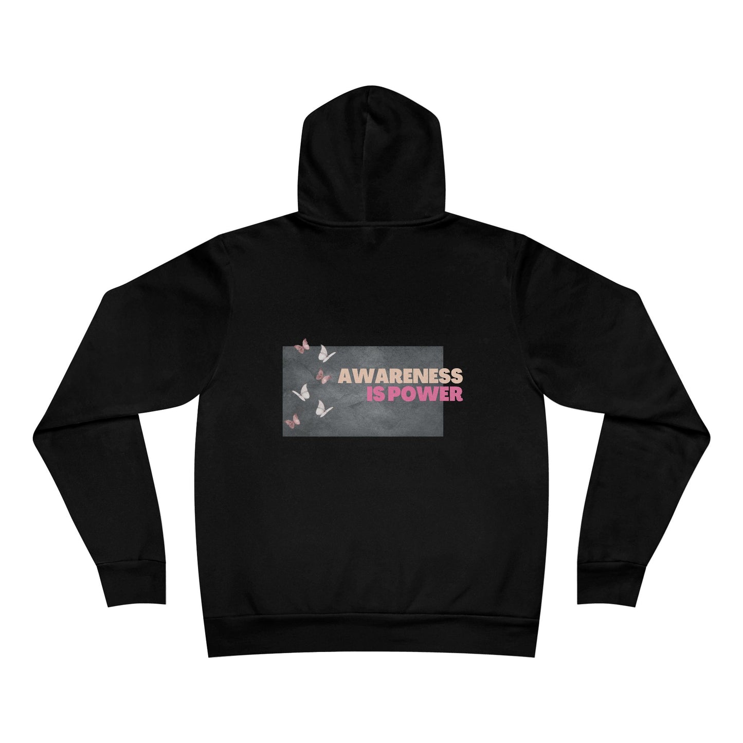 Unisex Awareness Is Power Hoodie - Motivational Fleece Pullover for Comfort & Style
