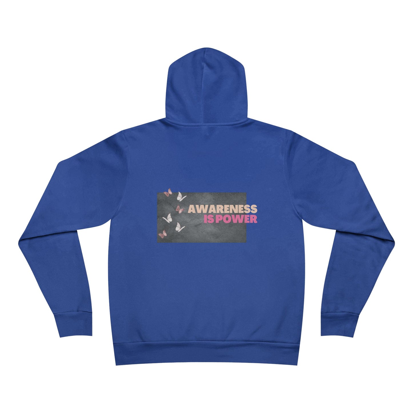 Unisex Awareness Is Power Hoodie - Motivational Fleece Pullover for Comfort & Style