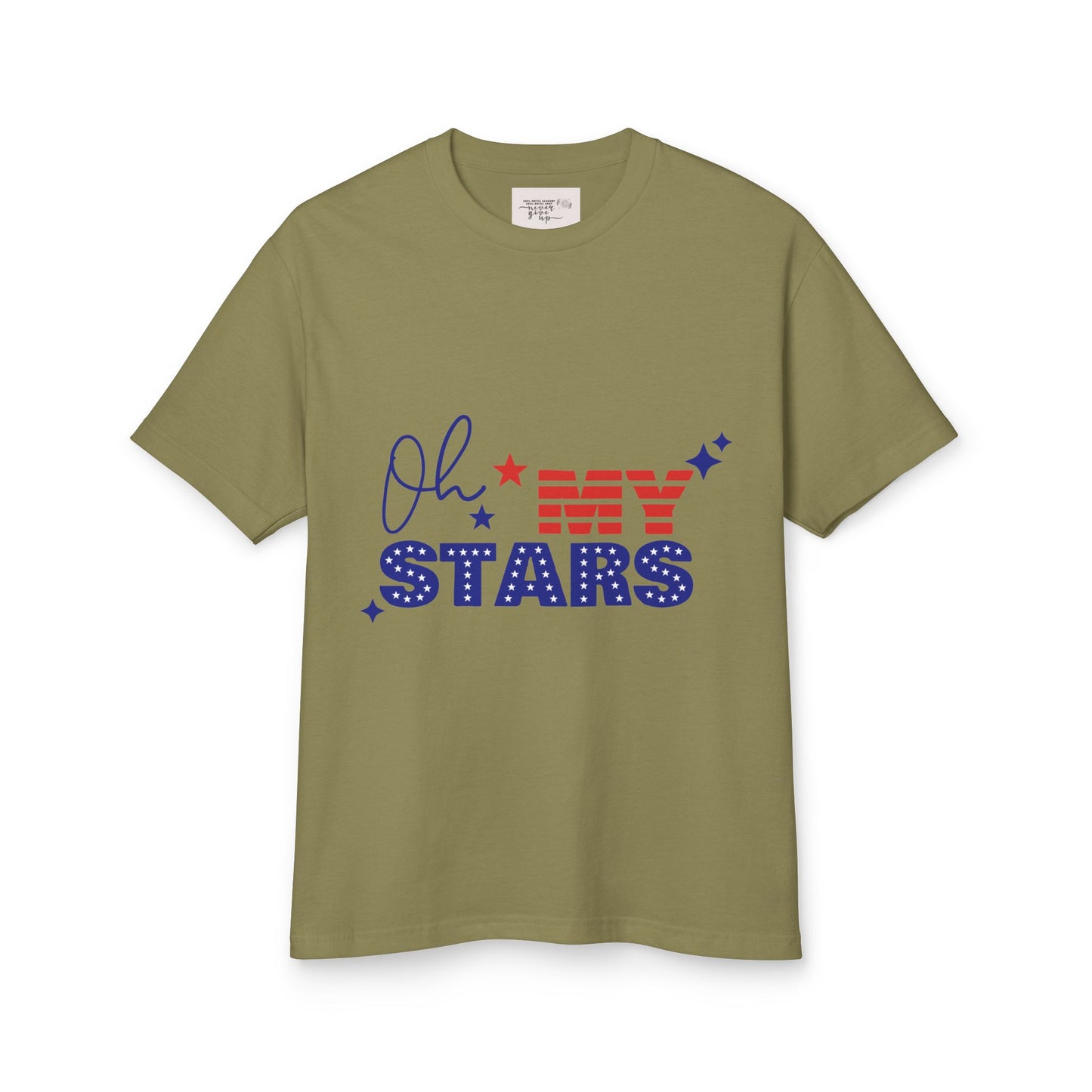 Patriotic Statement Tee - "Oh My Stars" Design
