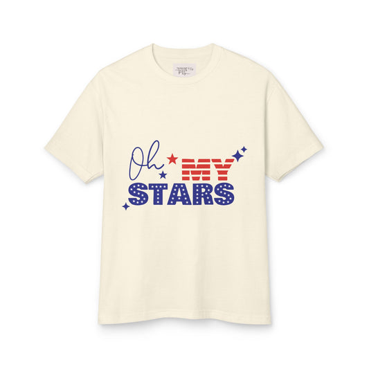 Patriotic Statement Tee - "Oh My Stars" Design