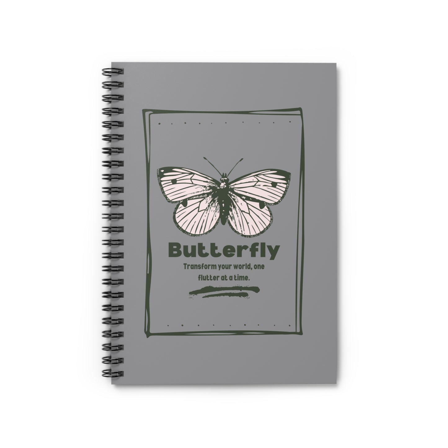 Butterfly Inspirational Spiral Notebook - Transform Your World
