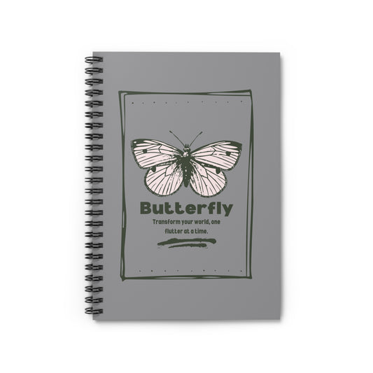 Butterfly Inspirational Spiral Notebook - Transform Your World