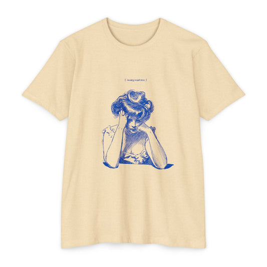 Vintage-Inspired Unisex CVC Jersey T-Shirt - 'I Worry About Things' Graphic Tee