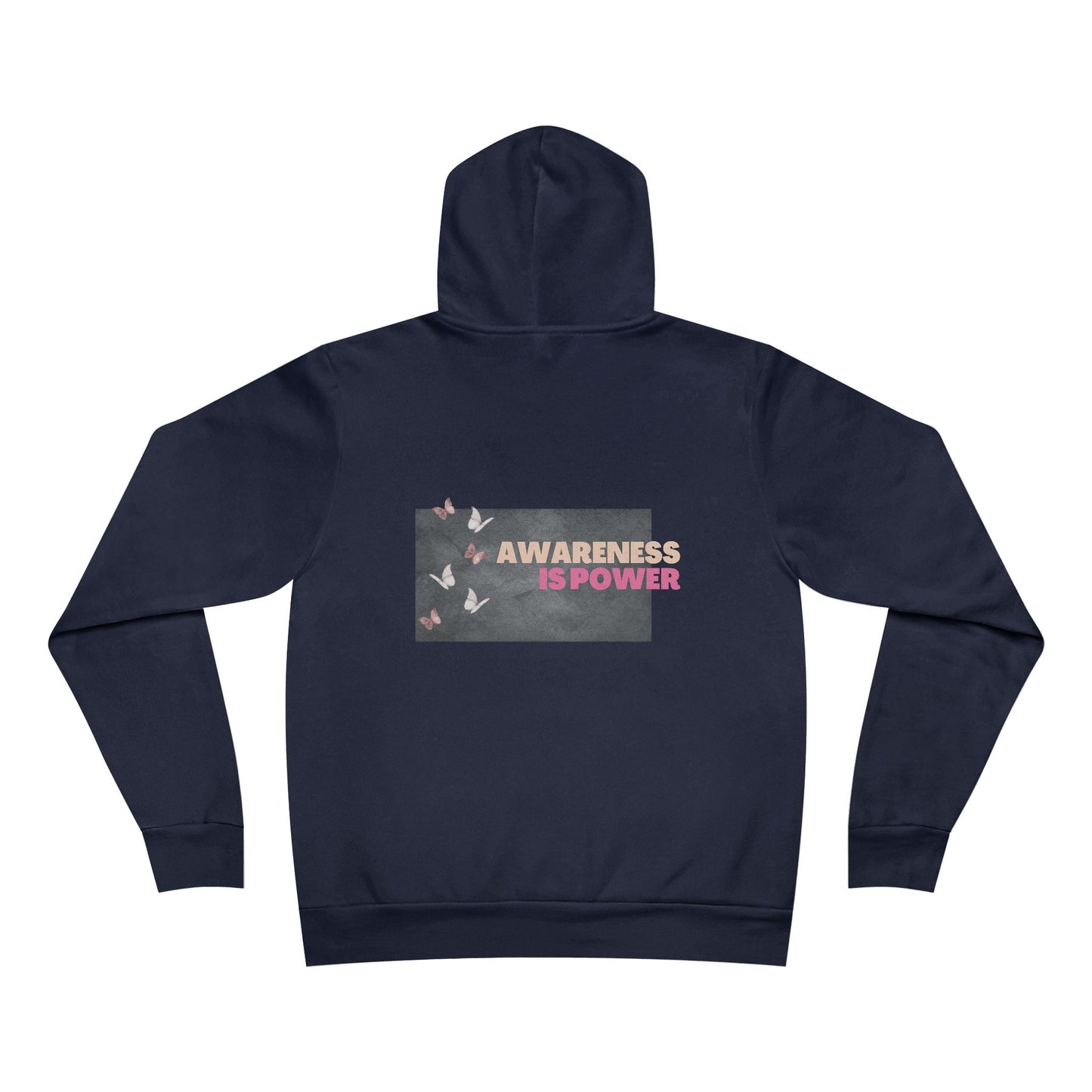 Unisex Awareness Is Power Hoodie - Motivational Fleece Pullover for Comfort & Style